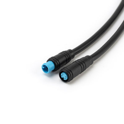 Yüksek Gerilim Siyah Ebike Kablo Konektörü Erkek Dişi IP65 Tel Tipi