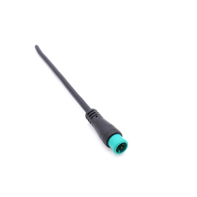 PVC Su Geçirmez Kablo Konektörü Siyah M8 6 Pin IP65 Ebike Kullanımı