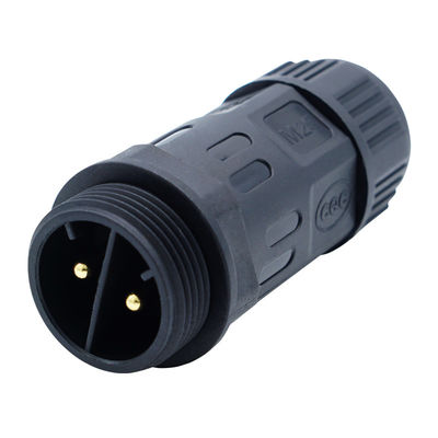 Siyah su geçirmez fiş bağlantısı M20 PA66 Dış LED fiş bağlantısı