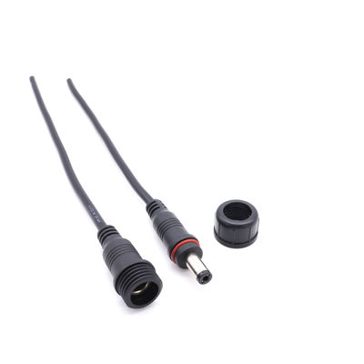 Siyah PVC DC Kablo Konnektörleri 5A Akım Değeri Elektrikli Suya Dayanıklı Fiş Tipi