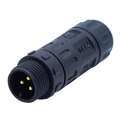 Dış LED Işık M12 Nylon Erkek Kadın Plug Su geçirmez IP67 Bağlantıları