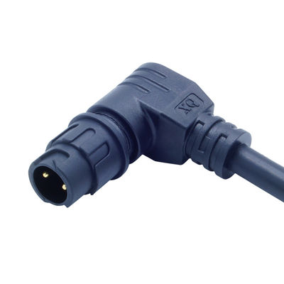 Çıktı ışığı için dirseği kadın fiş M12 IP68 su geçirmez vida tipi bağlantıları