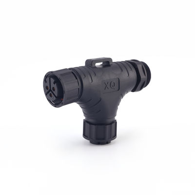 Fabrika Fiyatı IP68 3 Yollu M25 Su Geçirmez Panel Montaj Konnektörü T Şekli Erkek Dişi Dış Mekan Su Geçirmez Kablo Konnektörleri