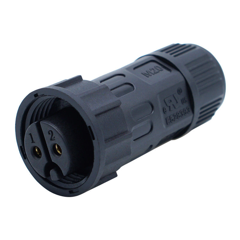 Panel Mount Socket M20 2-4 Pin Screw Type Su geçirmez LED IP67 Bağlantıları